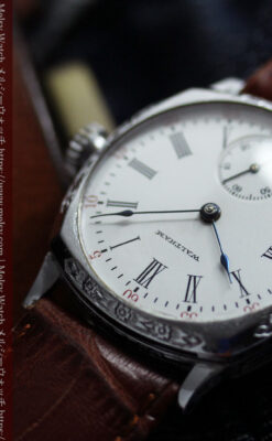ウォルサム アンティーク腕時計 装飾入りクッション型 【1908年頃】-W1586-11