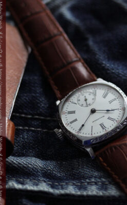 ウォルサム アンティーク腕時計 装飾入りクッション型 【1908年頃】-W1586-6