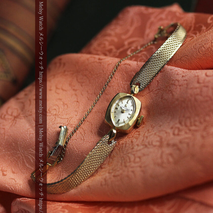 60年代の昭和レトロ 14金無垢オメガのレディース腕時計 【1968年頃】-W1587-1