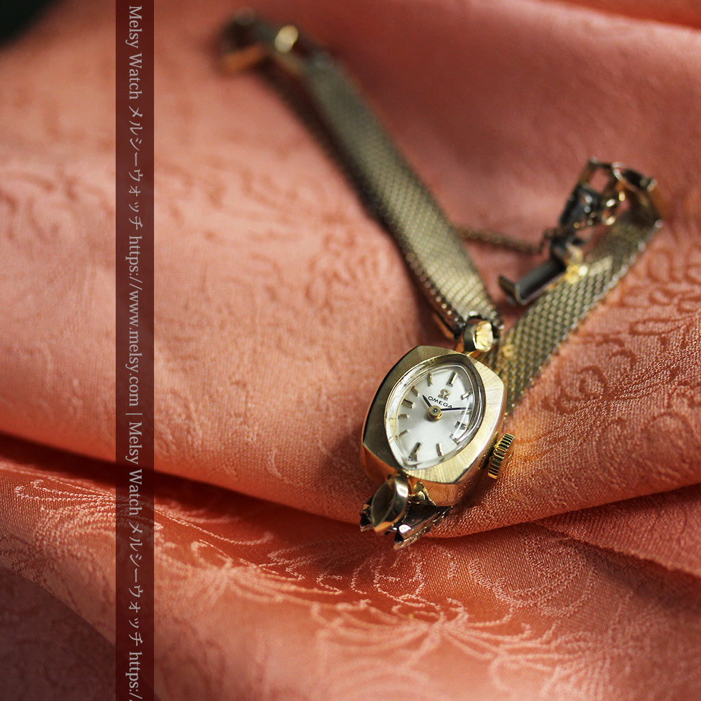 60年代の昭和レトロ 14金無垢オメガのレディース腕時計 【1968年頃】