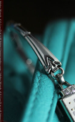 ジラールペルゴ 上品な金無垢アンティーク腕時計 【1940年頃】ダイヤモンド4石-W1588-12