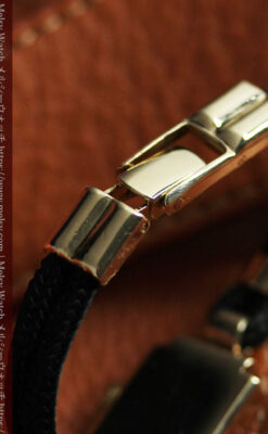 こだわりの金無垢オメガ 紐タイプのアンティーク腕時計 【1947年頃】-W1589-12