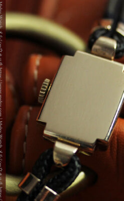 こだわりの金無垢オメガ 紐タイプのアンティーク腕時計 【1947年頃】-W1589-14