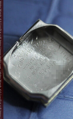 ロンジンの金無垢アンティーク腕時計 【1956年頃】ダイヤモンド4石-W1590-12