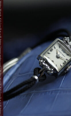 ロンジンの金無垢アンティーク腕時計 【1956年頃】ダイヤモンド4石-W1590-7