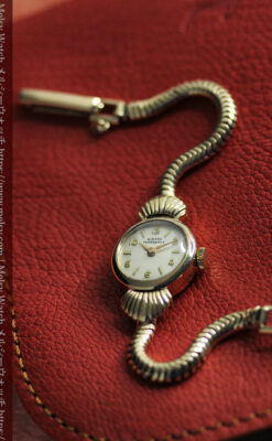 ジラールペルゴの9金無垢レディース腕時計&金無垢バンド 【1952年頃】-W1591-10