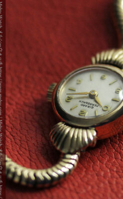 ジラールペルゴの9金無垢レディース腕時計&金無垢バンド 【1952年頃】-W1591-14