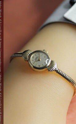 ジラールペルゴの9金無垢レディース腕時計&金無垢バンド 【1952年頃】-W1591-19