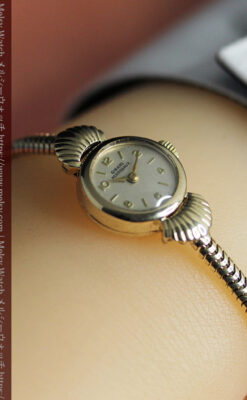 ジラールペルゴの9金無垢レディース腕時計&金無垢バンド 【1952年頃】-W1591-20