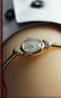 ジラールペルゴの9金無垢レディース腕時計&金無垢バンド 【1952年頃】-W1591-21