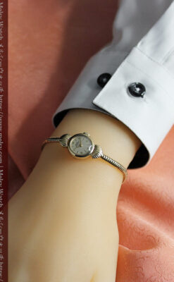 ジラールペルゴの9金無垢レディース腕時計&金無垢バンド 【1952年頃】-W1591-22