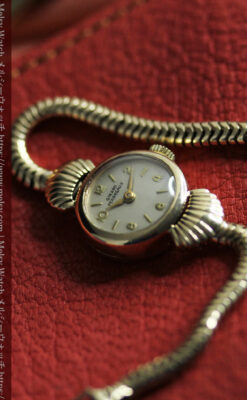 ジラールペルゴの9金無垢レディース腕時計&金無垢バンド 【1952年頃】-W1591-3