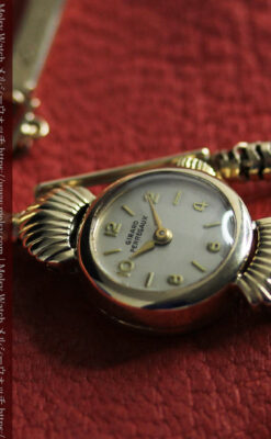 ジラールペルゴの9金無垢レディース腕時計&金無垢バンド 【1952年頃】-W1591-5