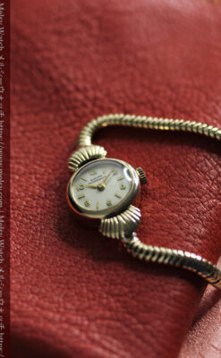 ジラールペルゴの9金無垢レディース腕時計&金無垢バンド 【1952年頃】-W1591-7