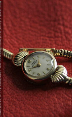 ジラールペルゴの9金無垢レディース腕時計&金無垢バンド 【1952年頃】-W1591-8