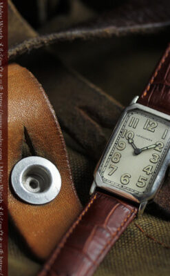 雰囲気上々 気持ち高ぶるロンジンの銀無垢アンティーク腕時計 【1923年頃】-W1592-1