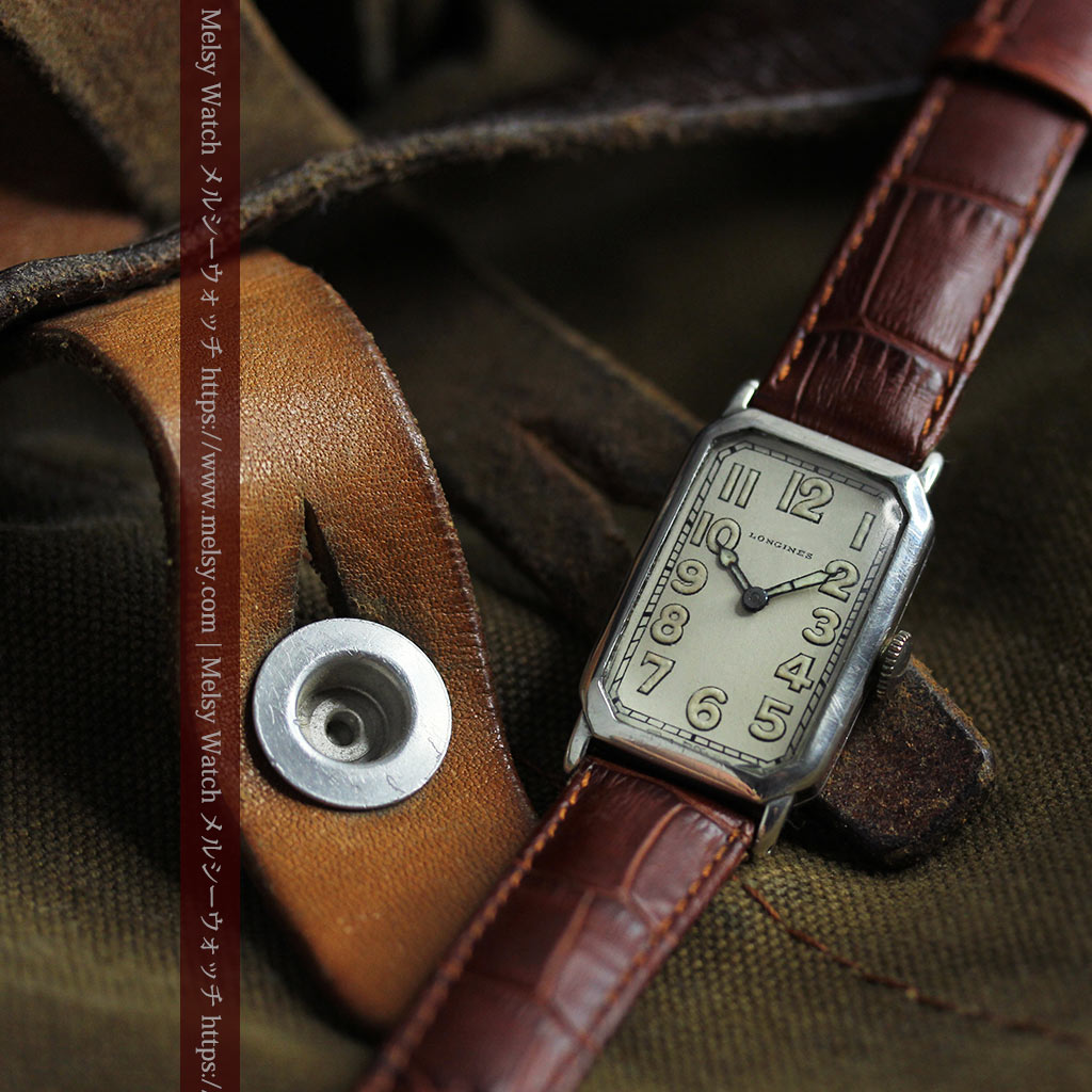 雰囲気上々 気持ち高ぶるロンジンの銀無垢アンティーク腕時計 【1923年頃】