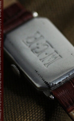 雰囲気上々 気持ち高ぶるロンジンの銀無垢アンティーク腕時計 【1923年頃】-W1592-14