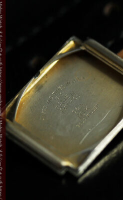 グリュエン 黒文字盤の渋さの光るアンティーク腕時計 【1945年頃】-W1593-15