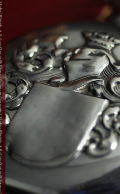 ロンジンの騎士と盾の銀無垢アンティーク懐中時計 【1905年製】-P2265-2