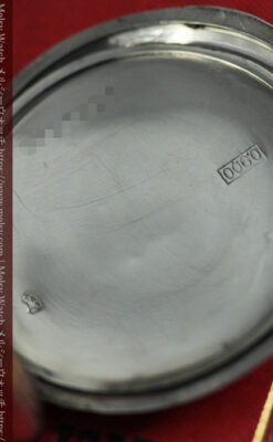 ロンジンの騎士と盾の銀無垢アンティーク懐中時計 【1905年製】-P2265-20