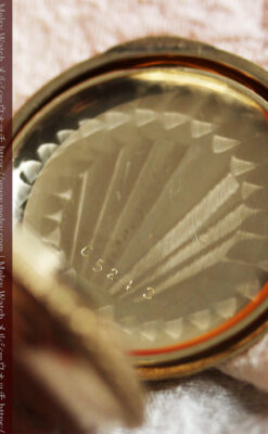 フルール・ド・リス 14金無垢ウォルサムのアンティーク懐中時計 【1893年頃】ダイヤ&ルビー-P2342-23