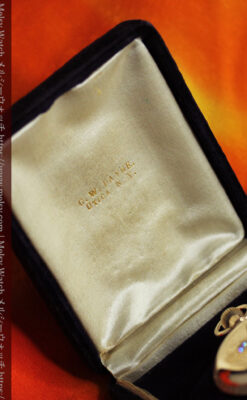 フルール・ド・リス 14金無垢ウォルサムのアンティーク懐中時計 【1893年頃】ダイヤ&ルビー-P2342-25