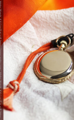 フルール・ド・リス 14金無垢ウォルサムのアンティーク懐中時計 【1893年頃】ダイヤ&ルビー-P2342-9