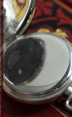 ティファニー 水色の銀留め銀無垢アンティーク懐中時計 【1934年製】-P2343-21