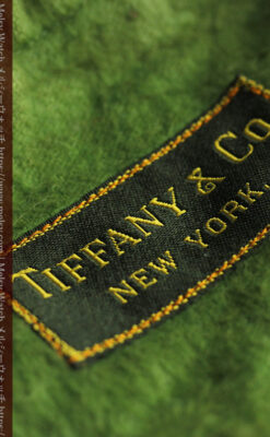 ティファニー 水色の銀留め銀無垢アンティーク懐中時計 【1934年製】-P2343-24