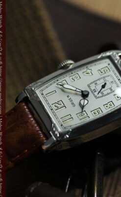 グリュエン 100年物の特別なカジュアルアンティーク腕時計 【1925年頃】-W1594-11