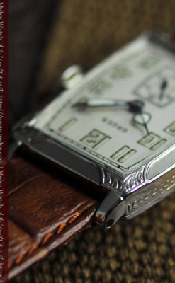 グリュエン 100年物の特別なカジュアルアンティーク腕時計 【1925年頃】-W1594-14