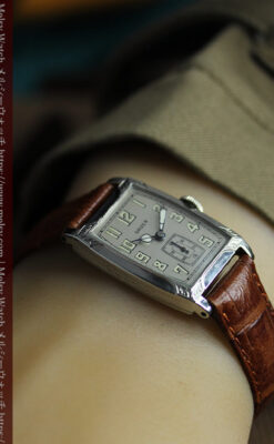 グリュエン 100年物の特別なカジュアルアンティーク腕時計 【1925年頃】-W1594-19