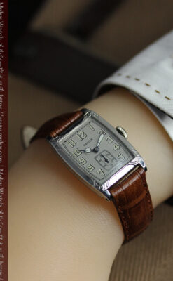 グリュエン 100年物の特別なカジュアルアンティーク腕時計 【1925年頃】-W1594-20