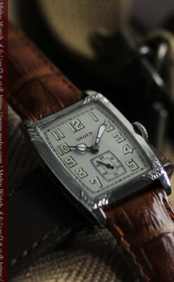 グリュエン 100年物の特別なカジュアルアンティーク腕時計 【1925年頃】-W1594-5