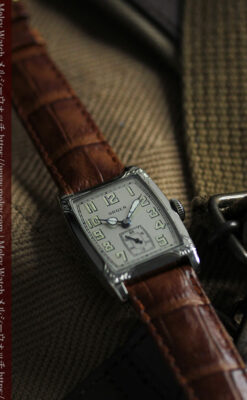 グリュエン 100年物の特別なカジュアルアンティーク腕時計 【1925年頃】-W1594-6