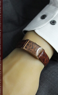 グリュエン アンティーク腕時計【1940年頃】 クラシックローズ-W1595-17