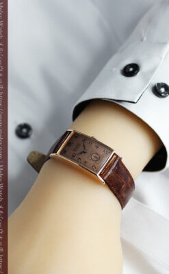 グリュエン アンティーク腕時計【1940年頃】 クラシックローズ-W1595-19