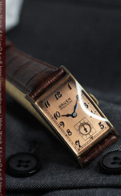 グリュエン アンティーク腕時計【1940年頃】 クラシックローズ-W1595-5