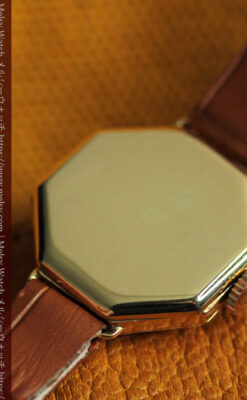 ロンジン金色の八角形 14金無垢アンティーク腕時計 【1926年頃】-W1596-15