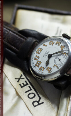 ロレックス 風格ある男前な銀無垢アンティーク腕時計 【1920年頃】-W1597-27