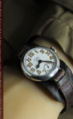 ロレックス 風格ある男前な銀無垢アンティーク腕時計 【1920年頃】-W1597-32