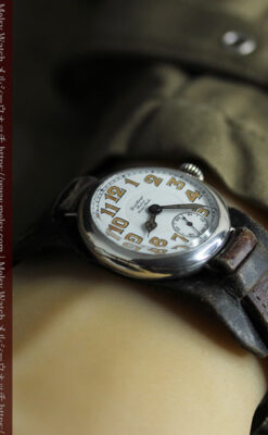 ロレックス 風格ある男前な銀無垢アンティーク腕時計 【1920年頃】-W1597-33