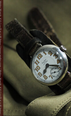 ロレックス 風格ある男前な銀無垢アンティーク腕時計 【1920年頃】-W1597-6