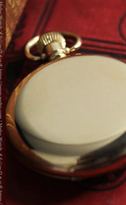 ロレックス ローマ数字の小窓付きアンティーク懐中時計 【1920年頃】箱付き-P2345-15