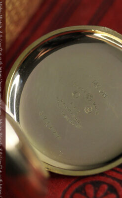 ロレックス ローマ数字の小窓付きアンティーク懐中時計 【1920年頃】箱付き-P2345-16