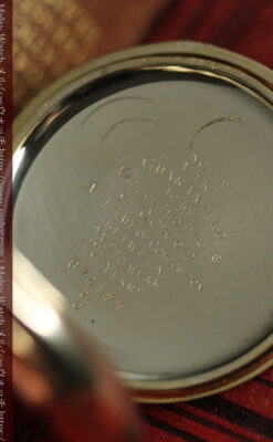 ロレックス ローマ数字の小窓付きアンティーク懐中時計 【1920年頃】箱付き-P2345-18