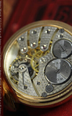 ロレックス ローマ数字の小窓付きアンティーク懐中時計 【1920年頃】箱付き-P2345-19