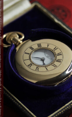 ロレックス ローマ数字の小窓付きアンティーク懐中時計 【1920年頃】箱付き-P2345-20