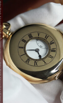 ロレックス ローマ数字の小窓付きアンティーク懐中時計 【1920年頃】箱付き-P2345-3